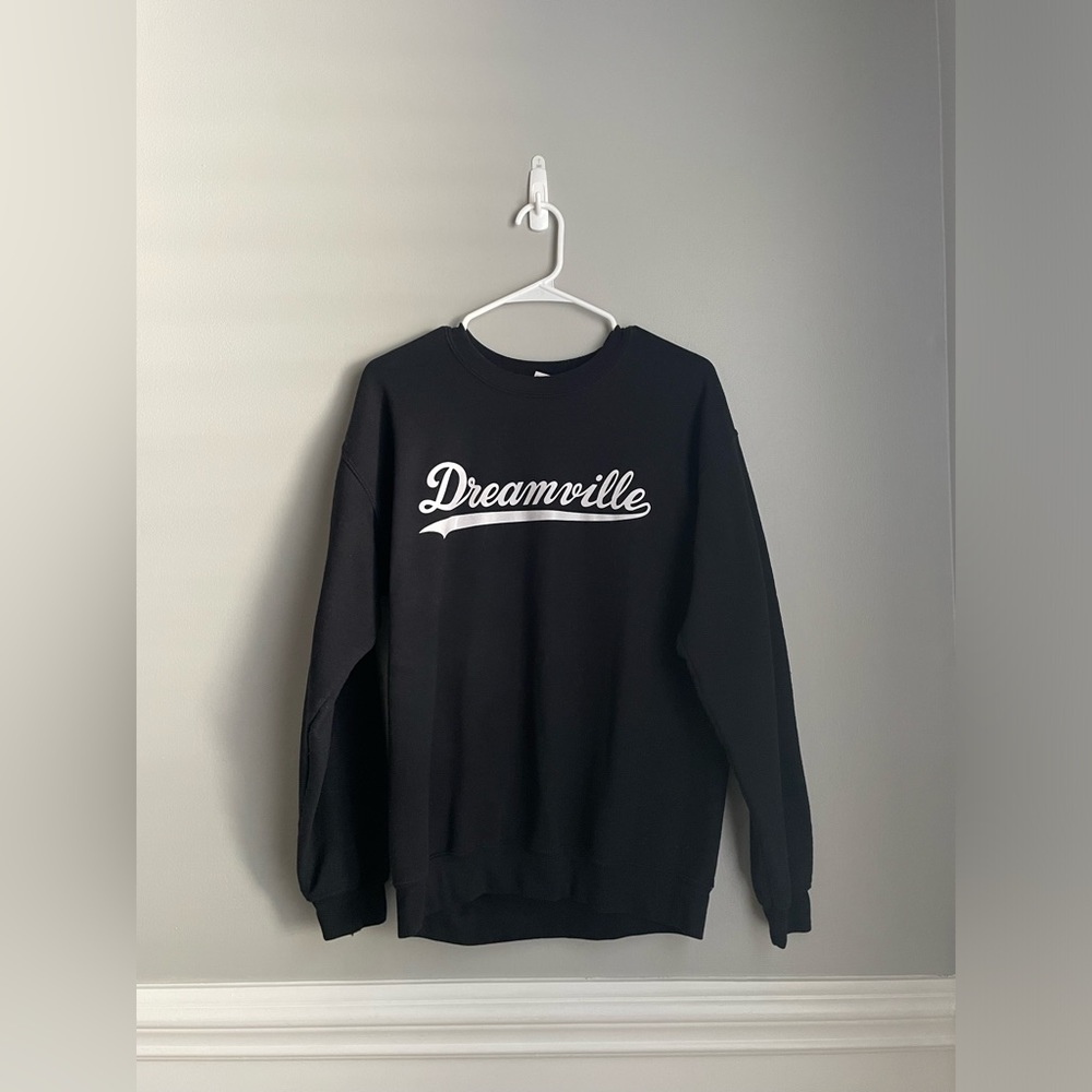 J Cole Dreamville Branded Black Crewneck Sweatshirt Size Men's Medium
